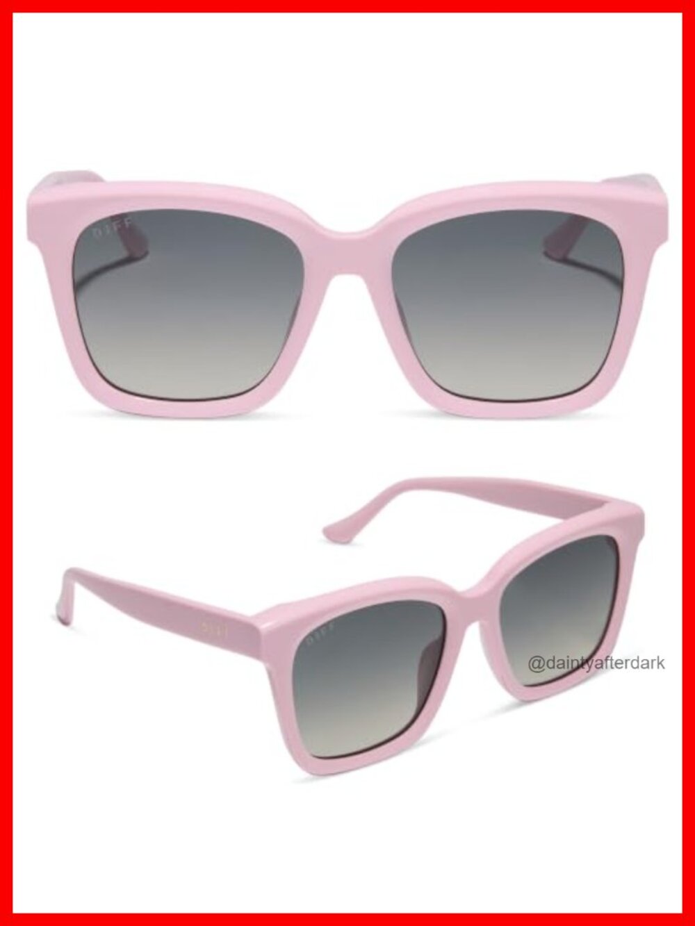Square Designer Sunglasses Polarized UV400 Acetate Full Frame with Case